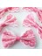 Saten Üzeri Dantelli Fiyonk Pembe 10 Adet 7,5 cm 1