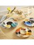 Puzzle Porselen 6 Kişilik Pasta Tatlı Takımı 19 cm 1