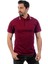 Polo Yaka Tişört Bordo-Beyaz -136E3615- Tshirt T-Shirt 1