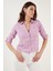 Pamuklu Çift Cepli Slim Fit Katlanabilir Kollu Ince Gömlek Bayan Gömlek 514257517 1