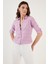Pamuklu Çift Cepli Slim Fit Katlanabilir Kollu Ince Gömlek Bayan Gömlek 514257517 4