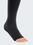Duomed/ccl 2 Diz Üstü Açık Burun Siyah Renkli Varis Çorabı 2
