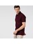 Nautıca Erkek Bordo Classic Fıt Kısa Kollu Polo K35000T.6WV 3