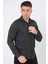Roosendaal G4436 Slim Fit Likralı Örme Gömlek Antrasit 3