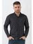 Marsilya G3003 Slim Fit Likralı Örme Gömlek Siyah 1