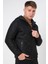 Eisenstadt Slim Fit Kapüşonlu Mont Siyah 4