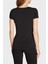 Logolu Yuvarlak Yaka Slim Fit T Shirt Bayan T Shirt 6LTT17 Tjcyz 1200 3