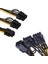 Pcı E 6 Pin To 6+2 8 Pin Dual Ekran Kartı Power Kablo 5