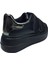 Womenly Moda 2001 SIYAH Cırtlı Kadın Sneaker Spor Ayakkabı 5