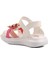 Ayakmod Şng 8010-P Beyaz-Fuşya-Pembe Kız Çocuk Sandalet 4
