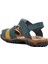 Ayakmod Şng 210111-F Lacivert Nubuk-Sarı Erkek Çocuk Sandalet 4