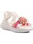 Ayakmod Şng 8010-F Beyaz-Fuşya-Pembe Kız Çocuk Sandalet 3