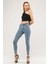 Skinny Jean Kadın Pantolon 1031-936 Açık Mavi 2