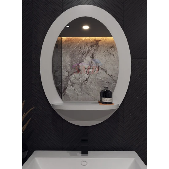 Sezer Mobilya Dekorasyon Cros Dik Oval Banyo Wc Antre Koridor Yemek Odası Yatak Odası Salon Ofis Aynası