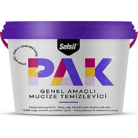 Selsil Pak Mucize Temizlik Kremi 500 Gr X 12 Adet Fiyatı