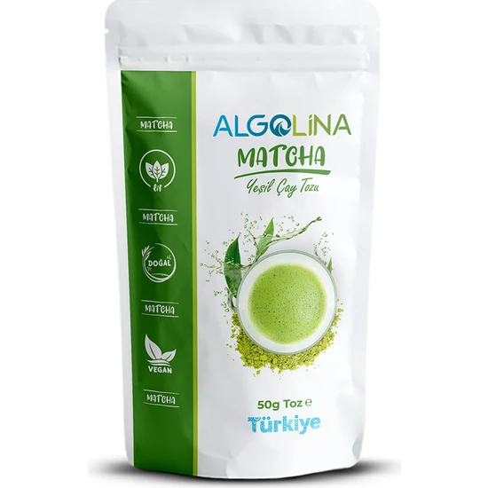 Algolina Matcha Çayı Tozu 50gr (%100 YEŞİL ÇAY)