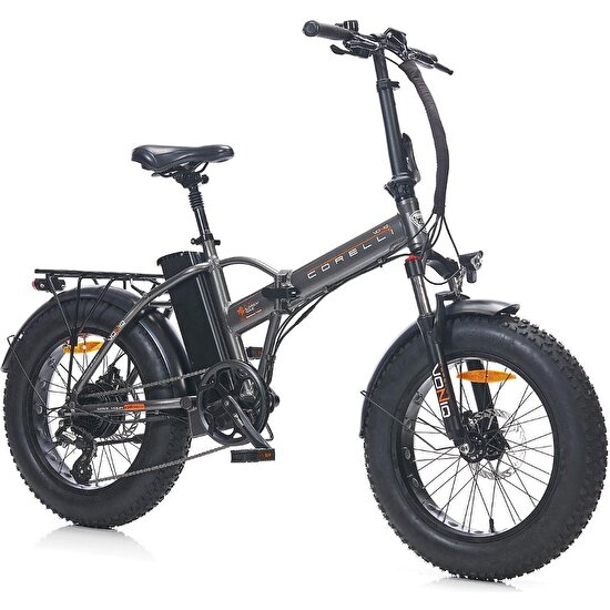 Corelli Voniq 20 Jant 42 Folding Fat Bike Elektrikli Bisiklet Gri