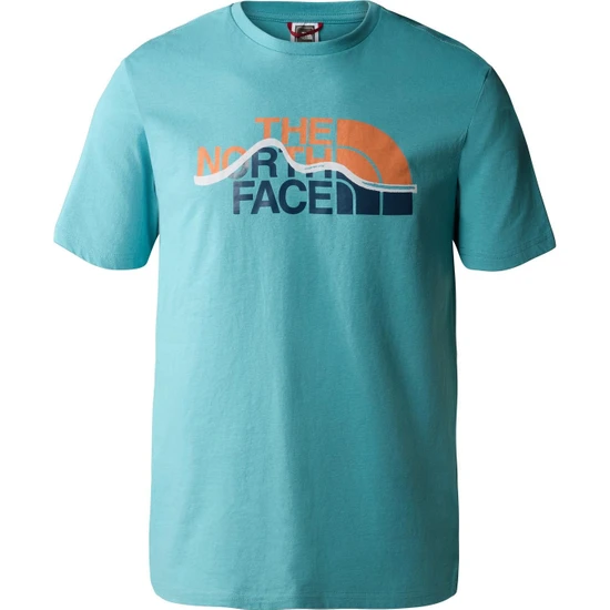 The North Face M S/s Mountaın Line Tee Erkek T-Shirt NF0A7X1NITW1