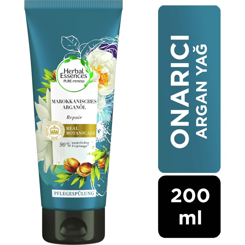 Herbal Essences Onarıcı Argan Yağlı Saç Bakım Kremi 200 ml Tüm Saçlar İçin Bakım Yapıcı Etki