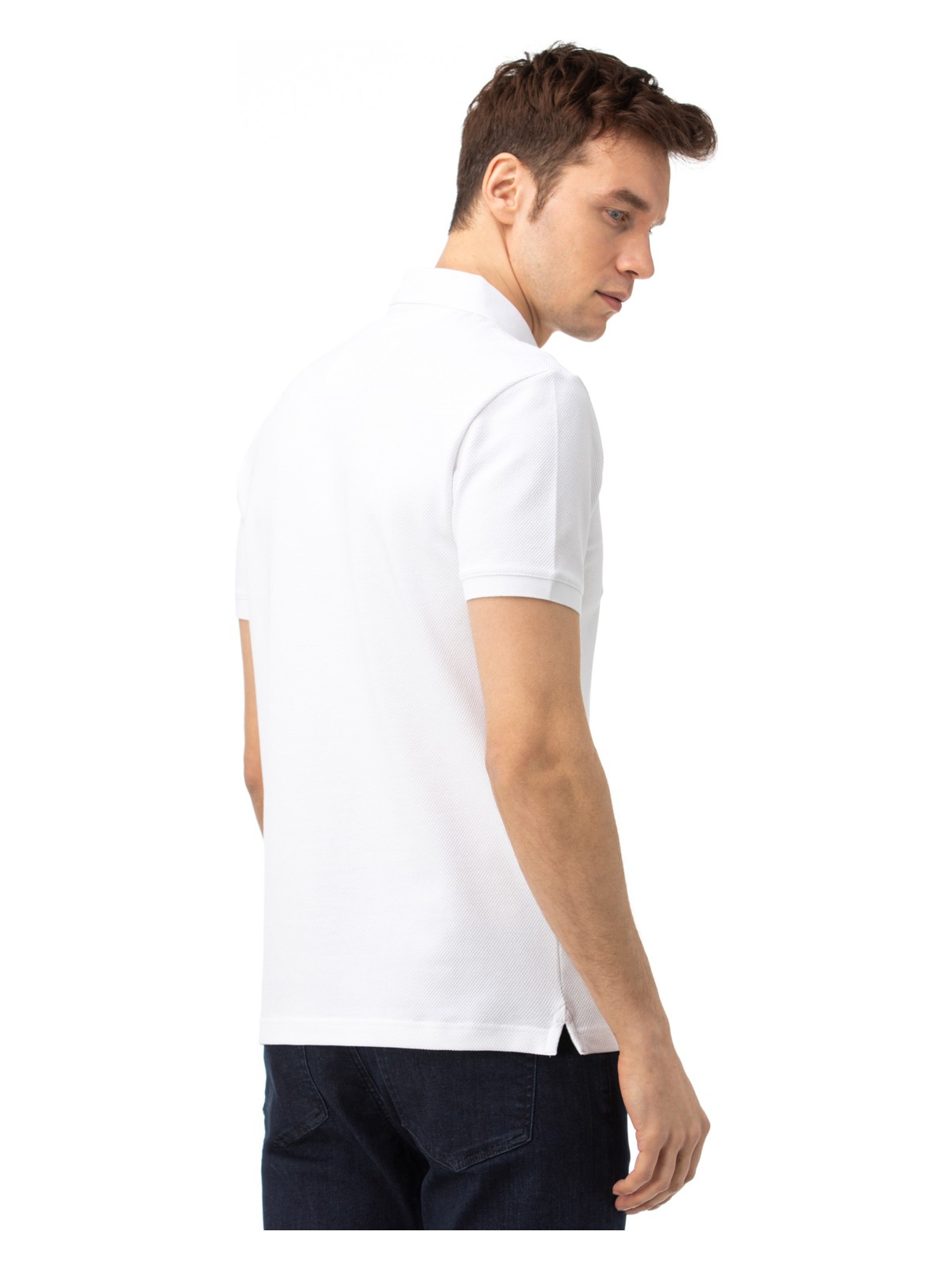 Nautica Erkek Beyaz Slim Fit Kısa Kollu Polo Yaka T-Shirt K35052T.1BW - Görsel 2