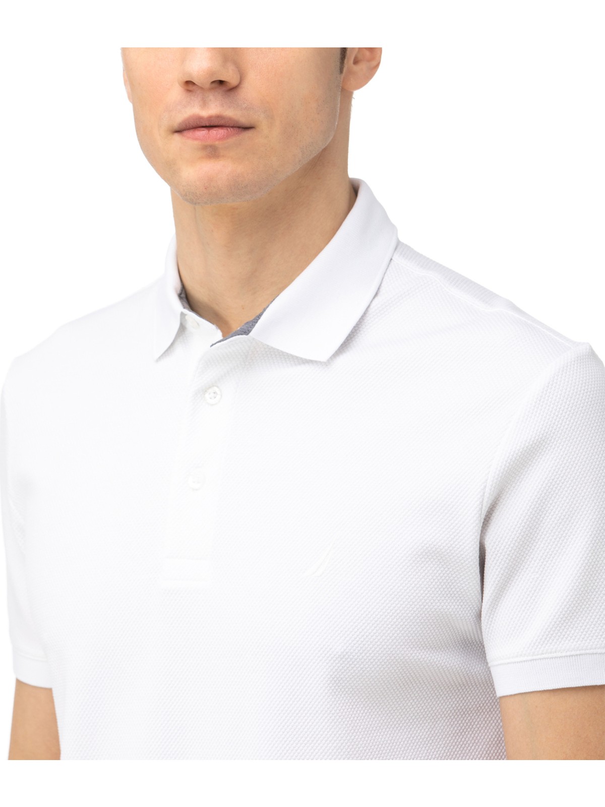 Nautica Erkek Beyaz Slim Fit Kısa Kollu Polo Yaka T-Shirt K35052T.1BW - Görsel 4