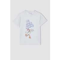 DeFacto Kız Çocuk Mickey Mouse Kısa Kollu Pamuklu Tişört W8440A622SM