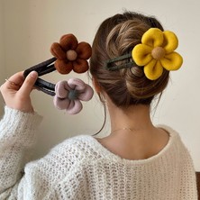 Ybltd Peluş Çiçekler Saç Tokası (Yurt Dışından)