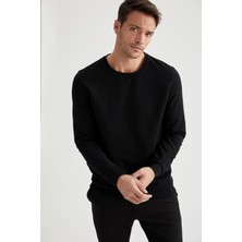 DeFacto Regular Fit Bisiklet Yaka Basic Sweatshirt M7851AZ20SP