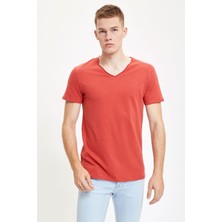 Defacto Slim Fit V Yaka Basic Kısa Kollu Tişört M4791AZ20SP