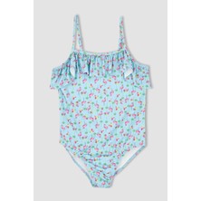 DeFacto Kız Çocuk Çiçekli Askılı Mayo X4989A622SM