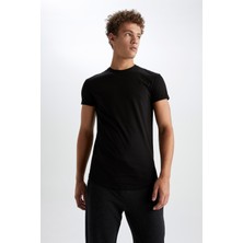 DeFacto Long Muscle Fit Bisiklet Yaka Tişört N2104AZ22AU