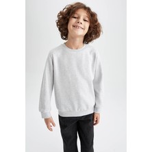 DeFacto Erkek Çocuk Bisiklet Yaka Kalın Sweatshirt Z4750A623SP