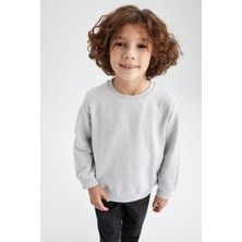 DeFacto Erkek Çocuk Bisiklet Yaka Kalın Sweatshirt Z4750A623SP