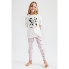 DeFacto Kız Çocuk Regular Fit Disney Mickey & Minnie Pijama Z5165A623SM