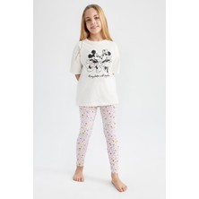 DeFacto Kız Çocuk Regular Fit Disney Mickey & Minnie Pijama Z5165A623SM