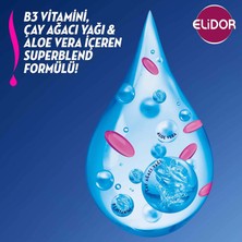 Elidor Superblend 2'si 1 Arada Şampuan ve Saç Bakım Kremi Kepeğe Karşı Etkili B3 Vitamini Çay Ağacı Yağı Aloe Vera 400 ml