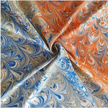 ElifEbru Exclusive Handicrafts Ebru Sanatı El Yapımı Özel Koleksiyon Twill Ipek Eşarp Ozltıe 17