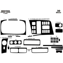 meriç cockpit design Meriç® Mercedes Axor Ön Torpido Kaplama Maun 30 Parça 2004-›