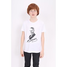 Toontoy Unisex Çocuk Atatürk Baskılı Tişört