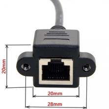 YK Design Panel Tipi Rj 45 Dişi Erkek Kablo Panel Tipi Cat5/cat6 Kablo 2m