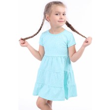 Toontoy Kids Kız Çocuk Baskılı Elbise