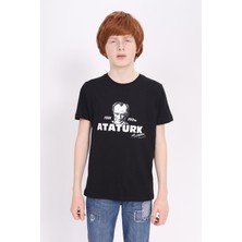Toontoy Unisex Çocuk Atatürk Baskılı Tişört