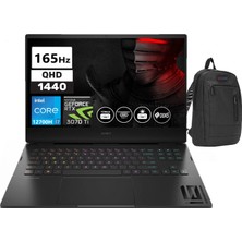 Hp Omen 16-K0008NT Intel Core I7 12700H 32GB Ddr5 2tb SSD 8gb Geforce RTX3070Tİ 16.1 Inç Qhd 165 Hz WINDOWS11HOME Taşınabilir Bilgisayar OM7H8Z5EAW15+ZETTAÇANTA