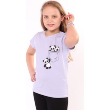 Toontoy Kız Çocuk Baskılı Tişört