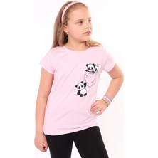 Toontoy Kız Çocuk Baskılı Tişört