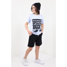 Toontoy Kids Toontoy Erkek Çocuk Önü Yazı Baskılı Alt Arma Detaylı Şortlu Takım