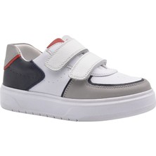 Kids A More Rocks Çift Cırtlı Deri Erkek Çocuk Çocuk Ayakkabı Beyaz