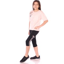 Toontoy Kids Toontoy Kız Çocuk Smile Keep Baskılı Kaprili Takım