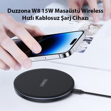 Ason Plus Duzzona W8 15W Masaüstü Wireless Hızlı Kablosuz Şarj Cihazı