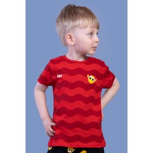 Toontoy Erkek Çocuk Dalga Desenli Tişört